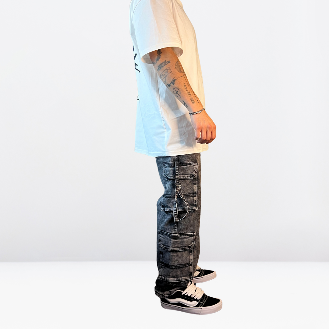 Pantalon Cargo Acid Ash