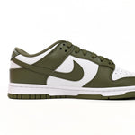 Nike Dunk Low White Scattered olive Green