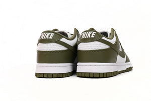 Nike Dunk Low White Scattered olive Green