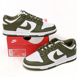 Nike Dunk Low White Scattered olive Green